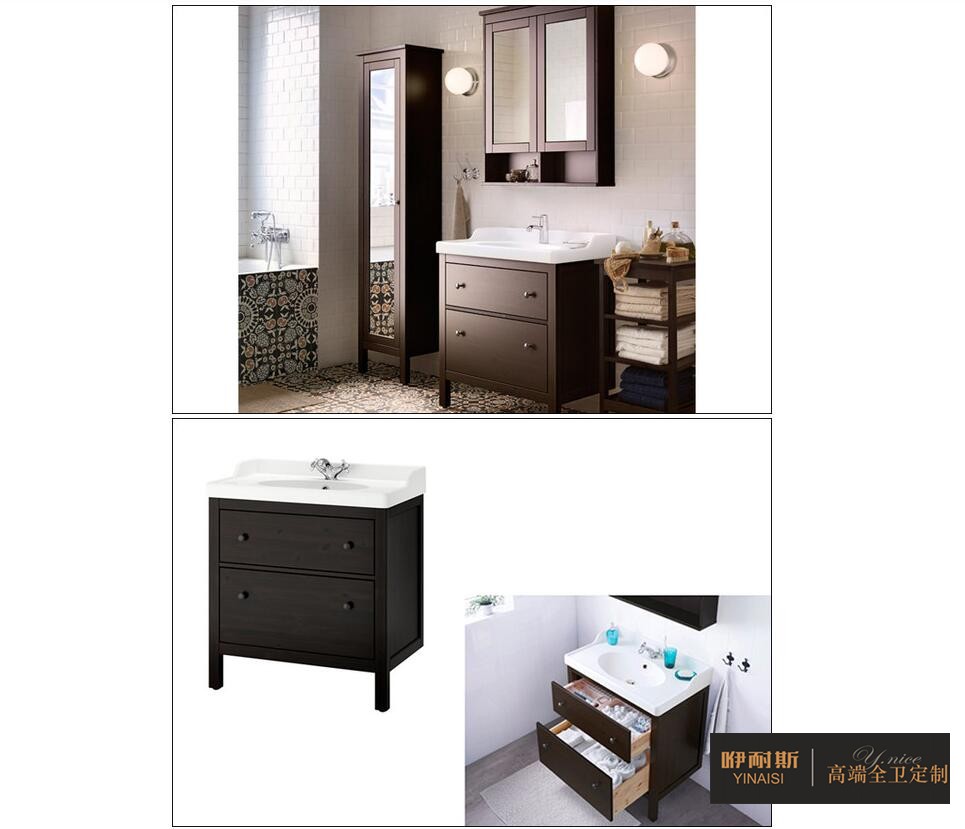 方案4：浴室柜+镜柜+带全身镜高柜